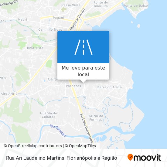 Rua Ari Laudelino Martins mapa