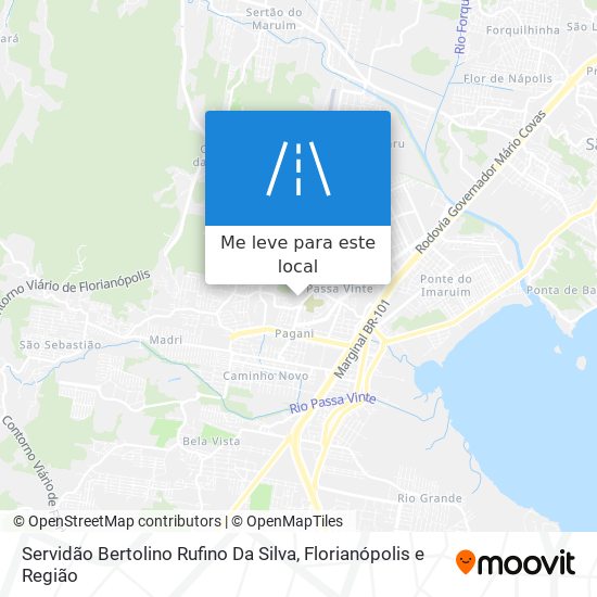 Servidão Bertolino Rufino Da Silva mapa