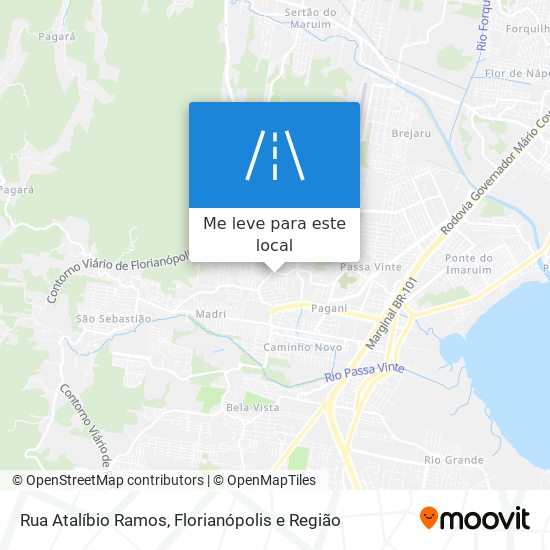 Rua Atalíbio Ramos mapa