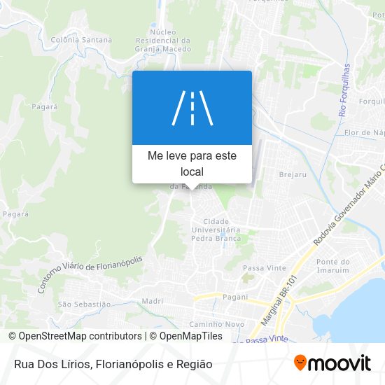 Rua Dos Lírios mapa