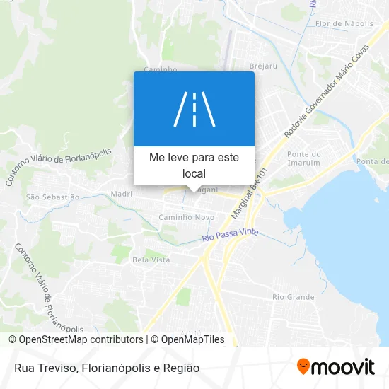 Rua Treviso mapa