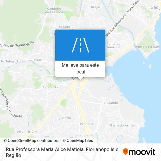 Rua Professora Maria Alice Matiola mapa