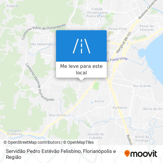 Servidão Pedro Estêvão Felisbino mapa