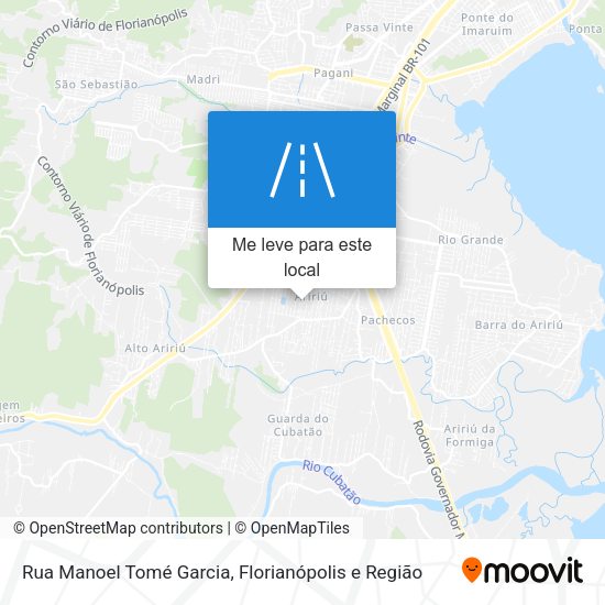 Rua Manoel Tomé Garcia mapa