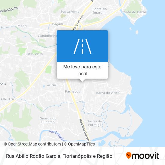 Rua Abílio Rodão Garcia mapa