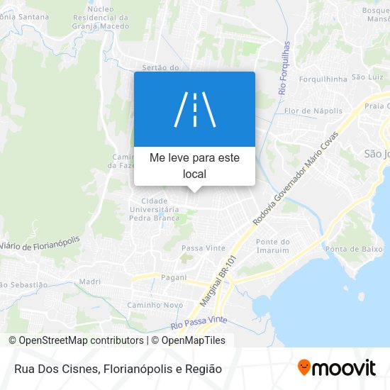 Rua Dos Cisnes mapa