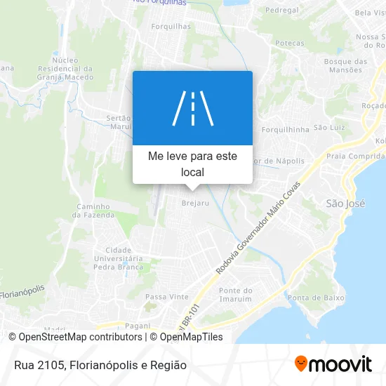 Rua 2105 mapa