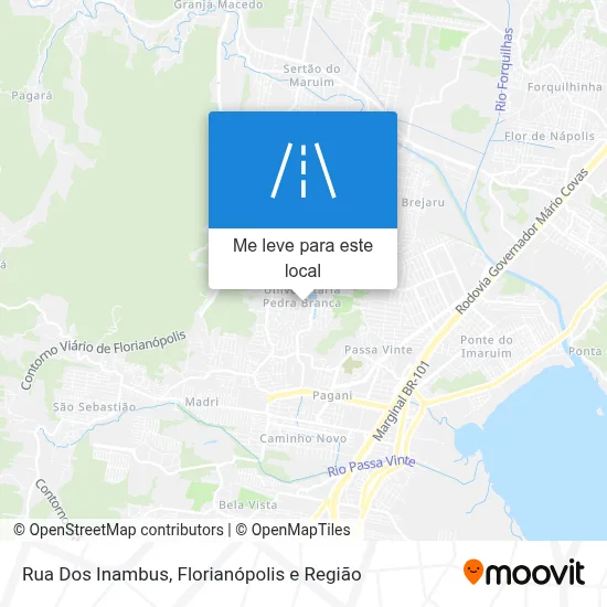 Rua Dos Inambus mapa