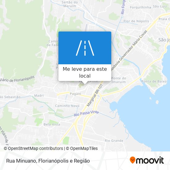 Rua Minuano mapa