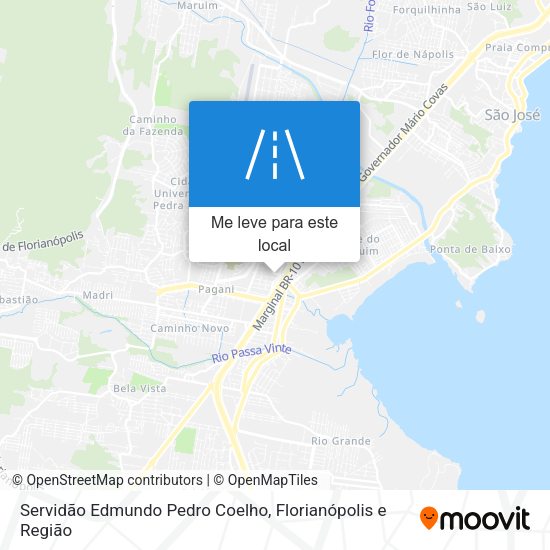 Servidão Edmundo Pedro Coelho mapa