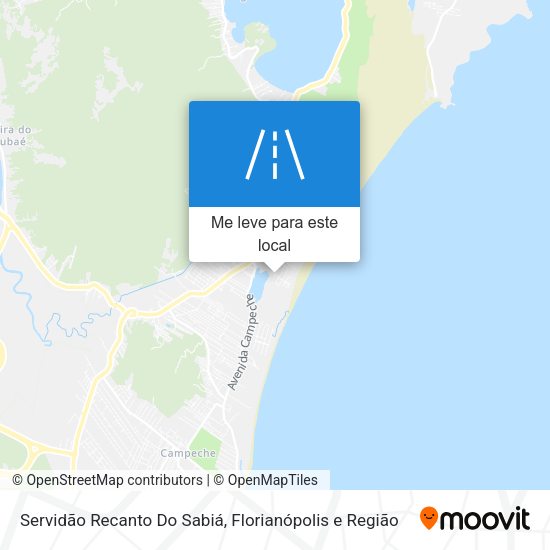 Servidão Recanto Do Sabiá mapa