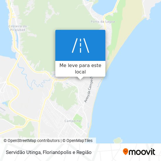 Servidão Utinga mapa