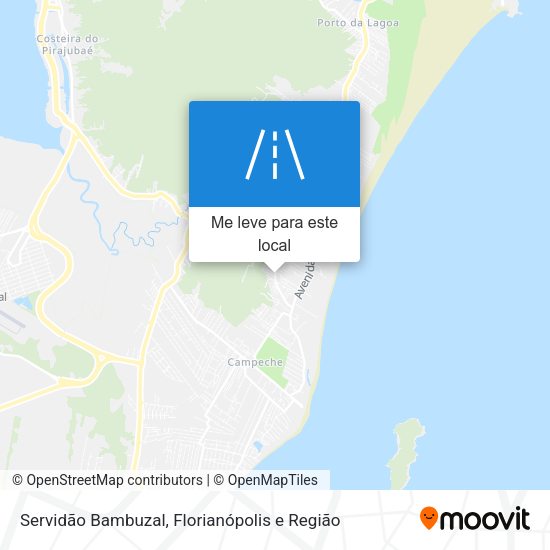 Servidão Bambuzal mapa