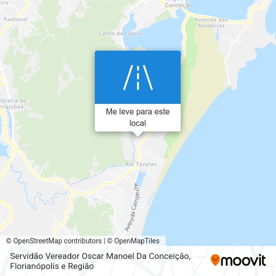 Servidão Vereador Oscar Manoel Da Conceição mapa