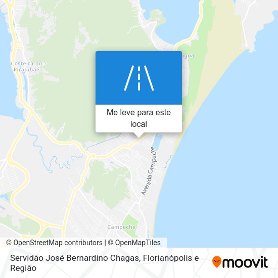 Servidão José Bernardino Chagas mapa