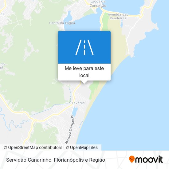 Servidão Canarinho mapa
