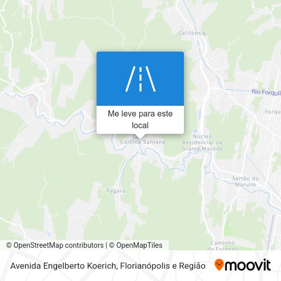 Avenida Engelberto Koerich mapa