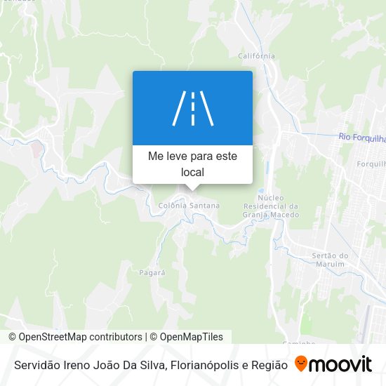 Servidão Ireno João Da Silva mapa