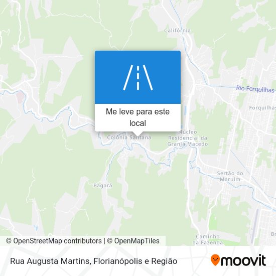 Rua Augusta Martins mapa