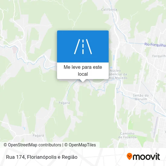 Rua 174 mapa