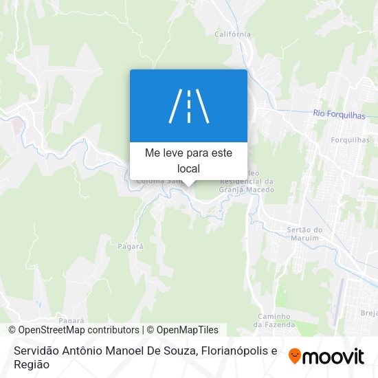 Servidão Antônio Manoel De Souza mapa