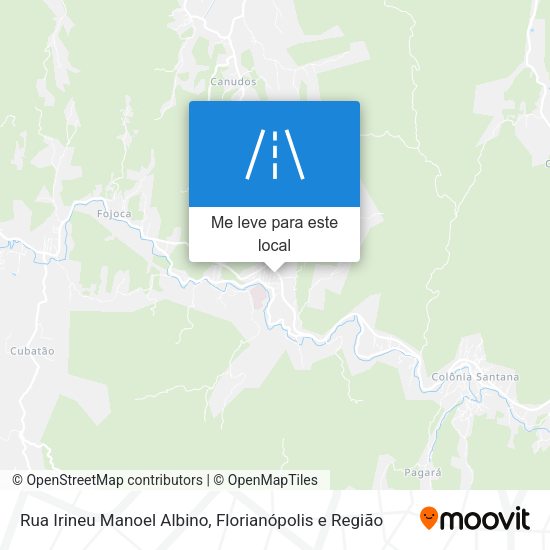 Rua Irineu Manoel Albino mapa