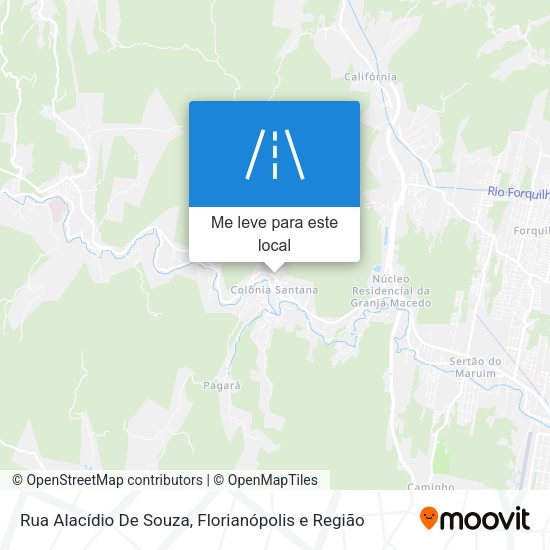 Rua Alacídio De Souza mapa