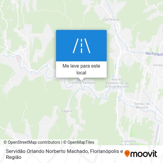 Servidão Orlando Norberto Machado mapa