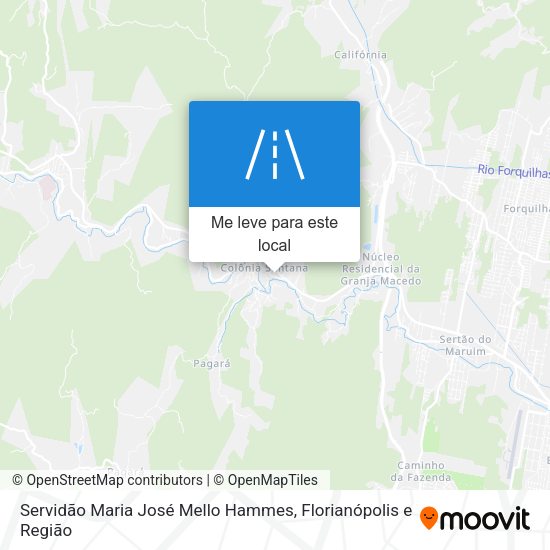 Servidão Maria José Mello Hammes mapa