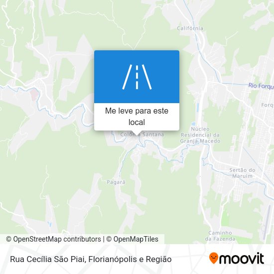 Rua Cecília São Piai mapa