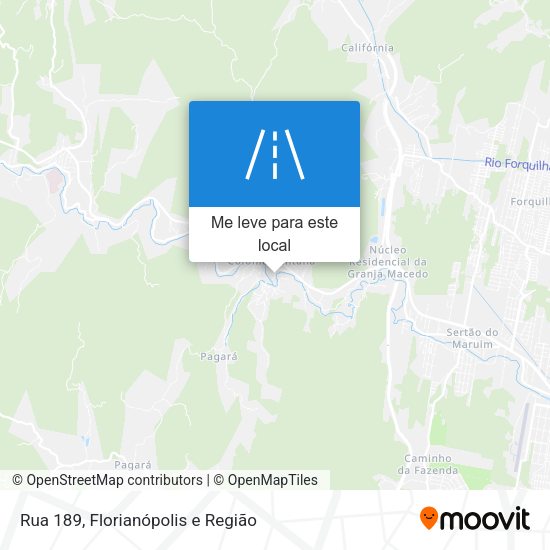 Rua 189 mapa