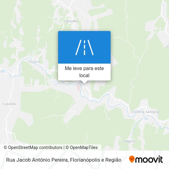 Rua Jacob Antônio Pereira mapa