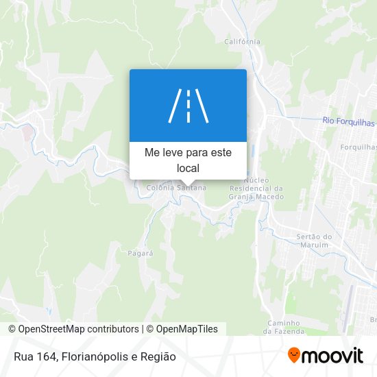 Rua 164 mapa