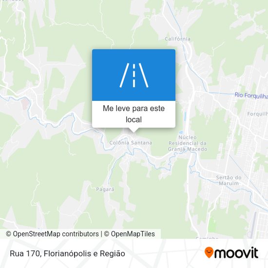 Rua 170 mapa