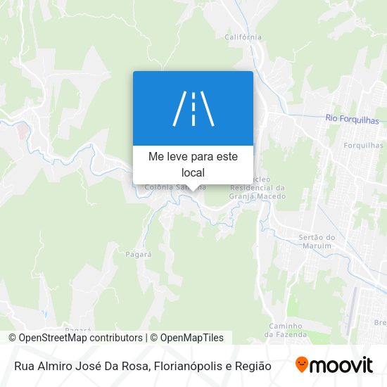 Rua Almiro José Da Rosa mapa
