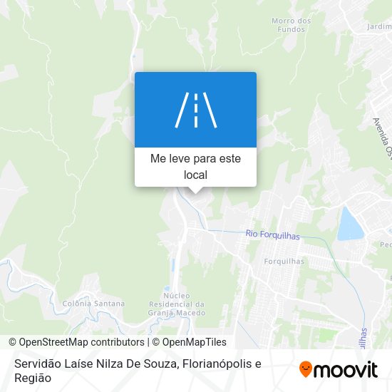 Servidão Laíse Nilza De Souza mapa