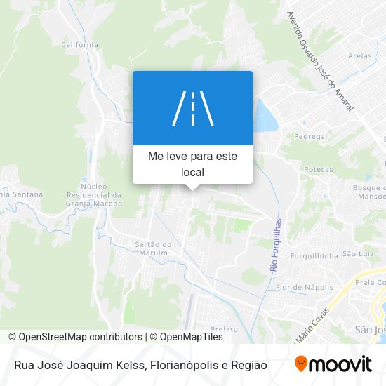 Rua José Joaquim Kelss mapa