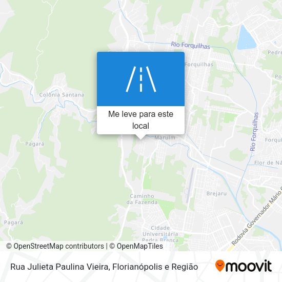 Rua Julieta Paulina Vieira mapa