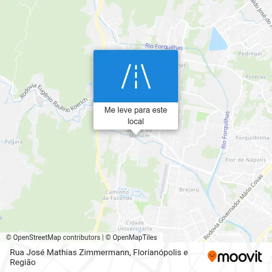 Como chegar em Rua José Mathias Zimmermann, São José de ônibus?