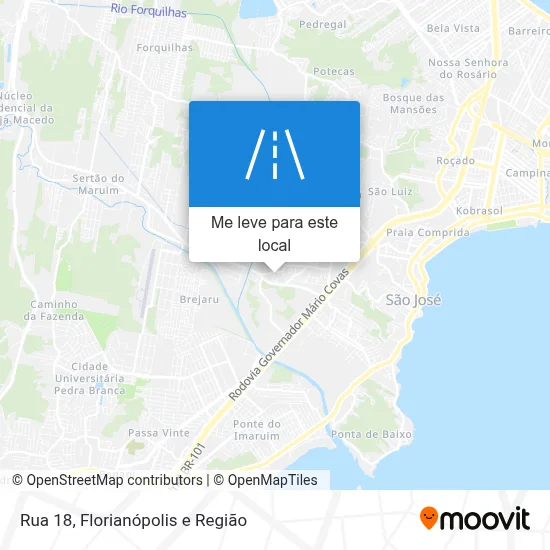 Rua 18 mapa