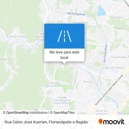 Rua Celso José Kuerten mapa