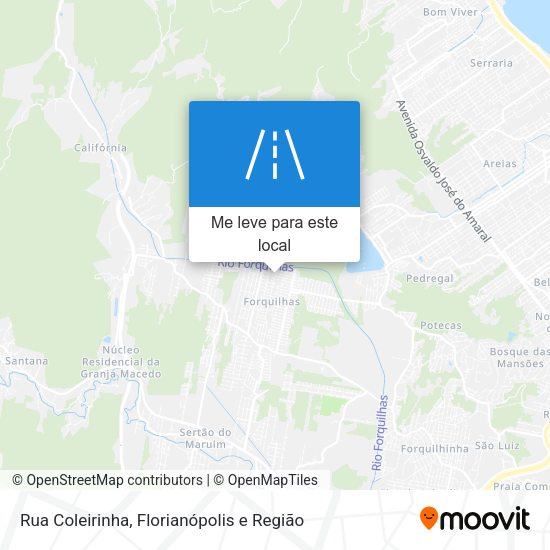 Rua Coleirinha mapa