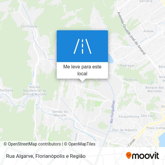 Rua Algarve mapa