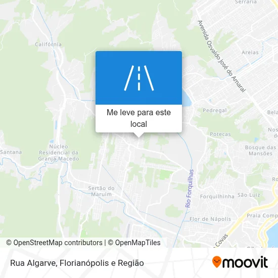 Rua Algarve mapa