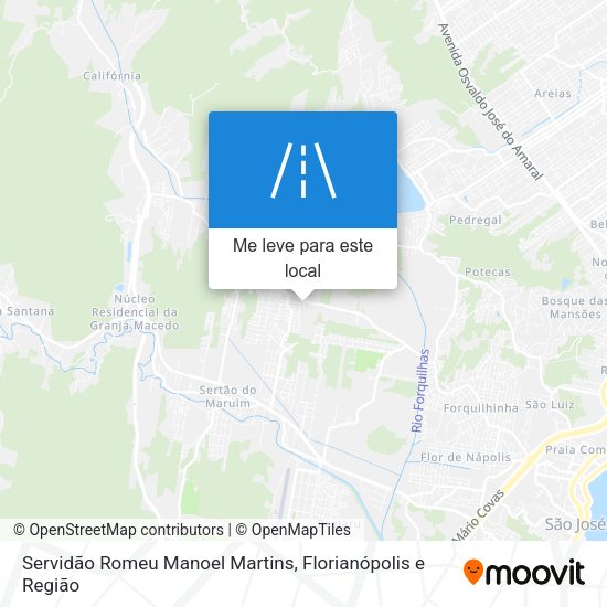 Servidão Romeu Manoel Martins mapa