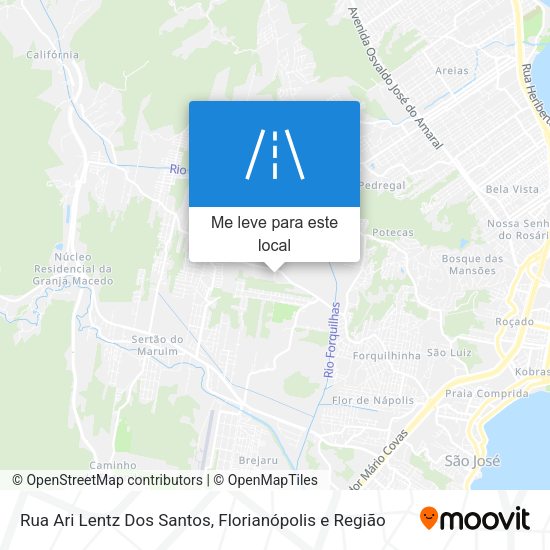 Rua Ari Lentz Dos Santos mapa