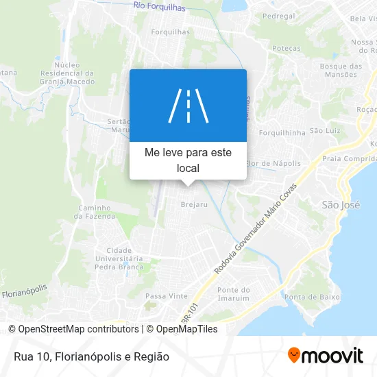 Rua 10 mapa