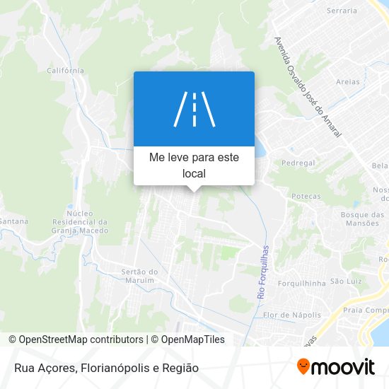Rua Açores mapa