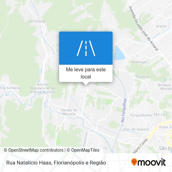 Rua Natalício Haas mapa