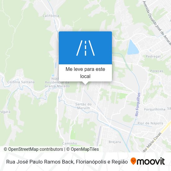 Rua José Paulo Ramos Back mapa